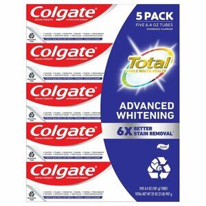 Colgate Total Active Prevention Toothpaste, 6.4 oz, 5 packs